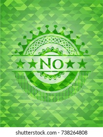 No green mosaic emblem