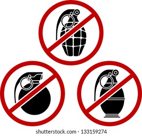 No grenades. vector illustration