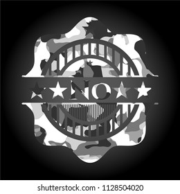No grey camouflaged emblem