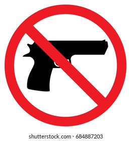 No Gun Sign