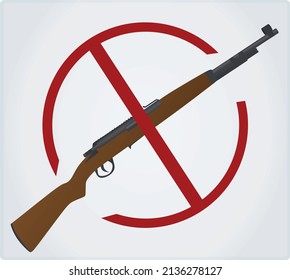 Sin signo de pistola. ilustración vectorial