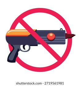 No hay señal de arma, no hay señal de arma prohibida, señal de arma prohibida, señal de uso de arma de fuego prohibida, símbolo de acceso prohibido a armas
