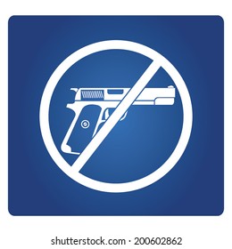 no gun symbol, gun prohibit