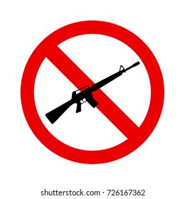 No gun weapon sign ,Illustrator vector design