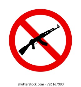 No gun weapon sign ,Illustrator vector design
