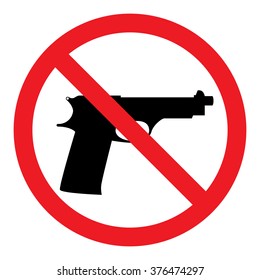 No Guns Sign