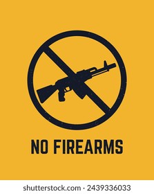 no hay señal de armas con rifle automático, no hay vector de armas de fuego