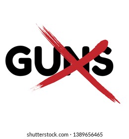no guns sign - red sign with text guns