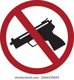 no hay señal de armas Vector eps 10