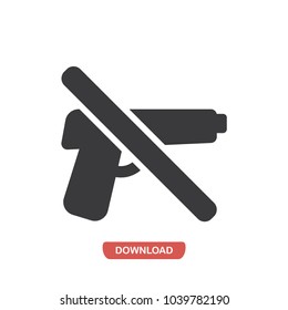 No guns vector icon