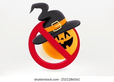 No halloween concept. 3d vector illustration