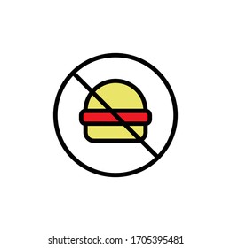 No Hamburger Icon vector illustration flat