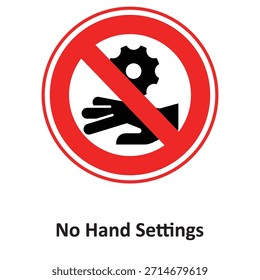 No Hand Settings Vector icon which can easily modify or edit

