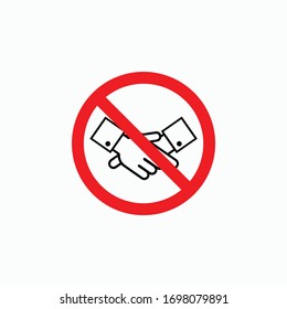 no hay icono de apretón de manos, no se debe apretar el vector