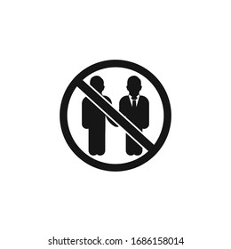 No Handshake Icon. Editable Vector Symbol Illustration.