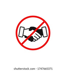 No handshake icon vector design