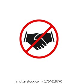 No handshake icon vector design
