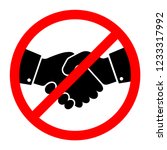 No Handshake icon. Vector illustration. No dealing. No collaboration