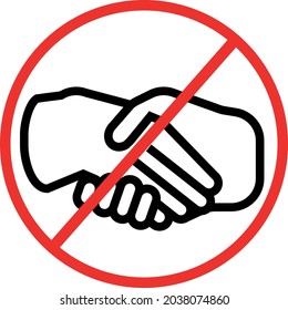 No handshake is shown on the sign board.