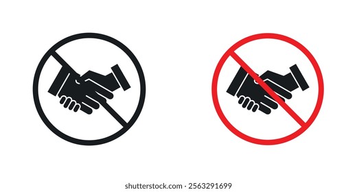 No handshake sign pack for app and website ui designs.