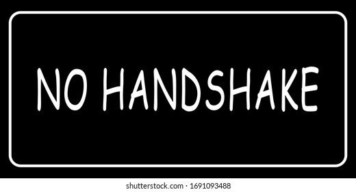 No handshake - vector illustration