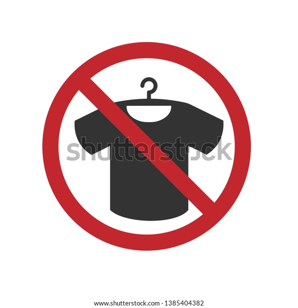 No Hangings Icon Wear Maintenance Illustration Stock Vector (Royalty ...