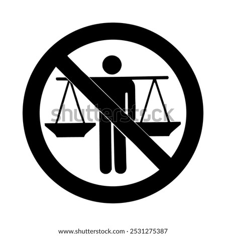 No hawking sign. 2D simple flat style graphic design. Template isolated on white background. Can be used as a sign or any purposes. Vector EPS10 