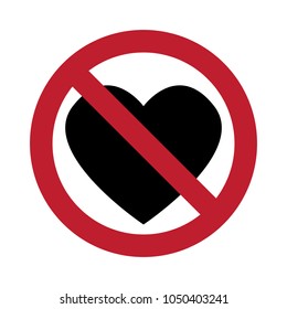 no heart icon