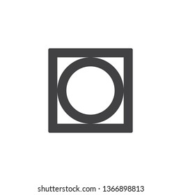 No heat, wash machine sign vector icon. filled flat sign for mobile concept and web design. Laundromat instruction glyph icon. Symbol, logo illustration. Pixel perfect vector graphics