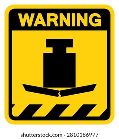 No Heavy Load Warning Sign, Vector Illustration, Isolate On White Background Label.EPS10
