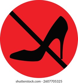 No heels icon, logo vector illustration isolate on white background