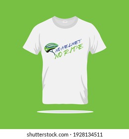 No Helmet No Ride Cycling Tshirt