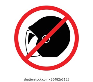 no helmet sign in red circle or areas where use helmets are prohibited. no helmet allowed. no helmet. no helmet area