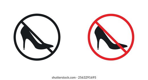 No high heels sign pack for app and website ui designs.