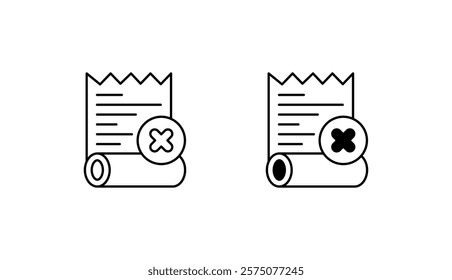 No History Found icon design with white background stock illustration