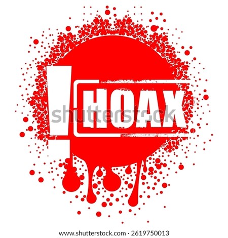 No Hoax, rubber stamp vector