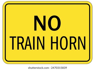 No honking warning sign and labels