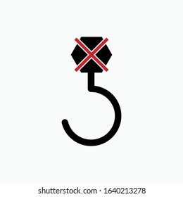 No Hook Icon. Handling Rule Symbols.