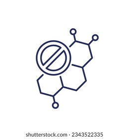 kein Hormonsymbol, zeilenweiser Vektorgrafik