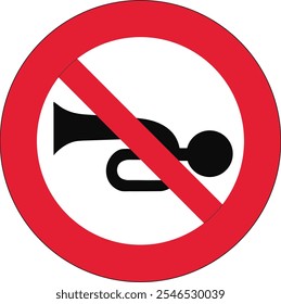 No Horn Sign - Proibição de buzinas