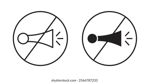 No horn signs vector illustration pack