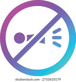 Sin cuerno Icono de Vector Ilustración de diseño