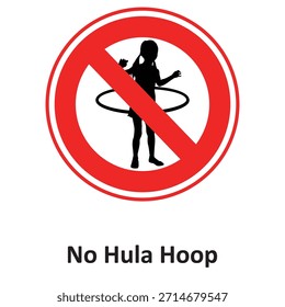 No Hula Hoop Vector icon which can easily modify or edit

