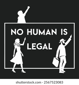 No Human Legal - Futuristic and Thought-Provoking Design