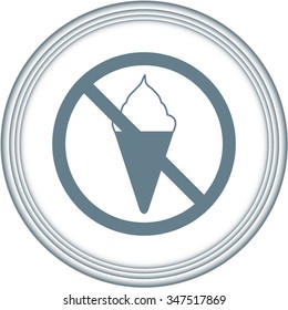No ice cream symbol 