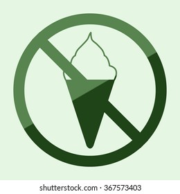 No ice cream symbol 