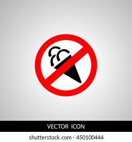 No ice cream symbol