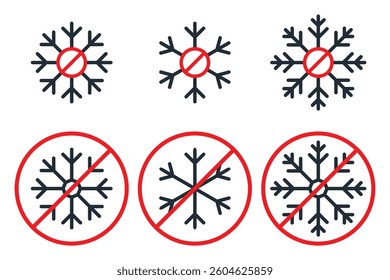 No ice icon. illustration vector