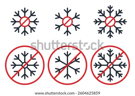 No ice icon. illustration vector