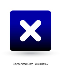 no icon. blue icon. eps 10.